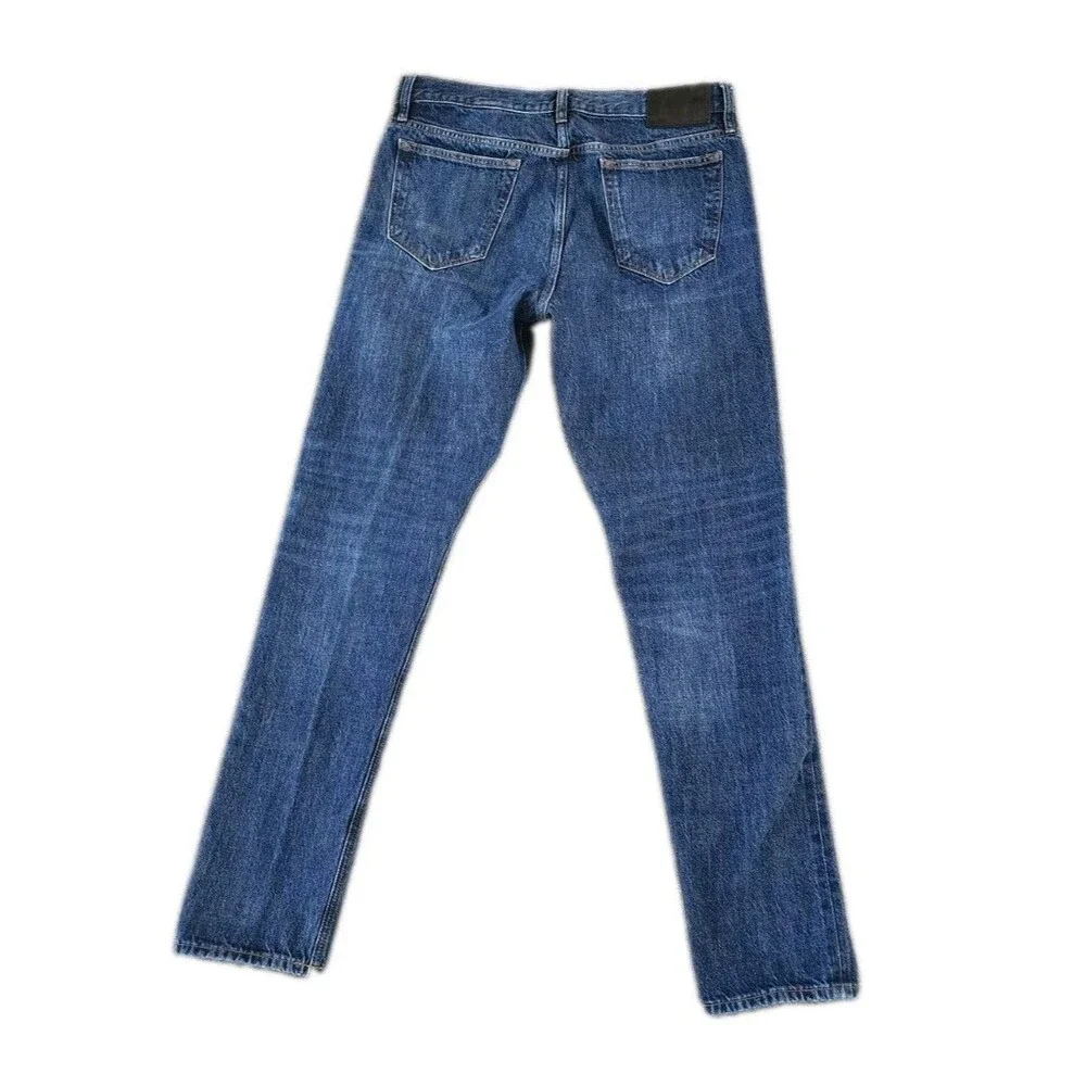 Banana Republic Jeans Men's 34x34 Dark Wash Selvedge Denim Slim Straight Leg